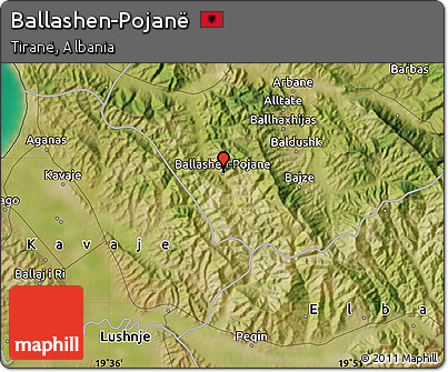 Satellite Map of Ballashen-Pojanë
