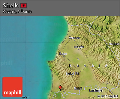 Satellite Map of Shelk