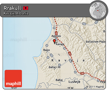 Shaded Relief Map of Rrakull