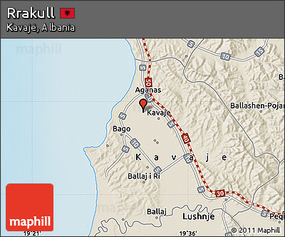Shaded Relief Map of Rrakull