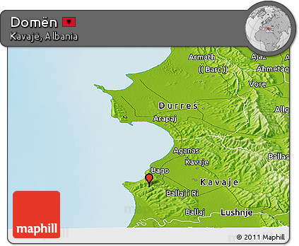 Physical Panoramic Map of Domën
