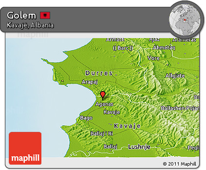 Physical Panoramic Map of Golem
