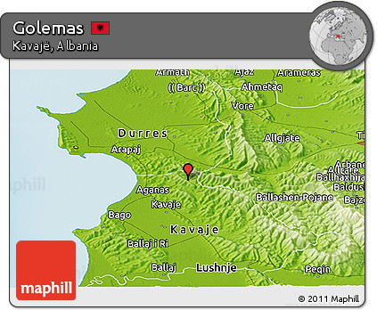 Physical Panoramic Map of Golemas