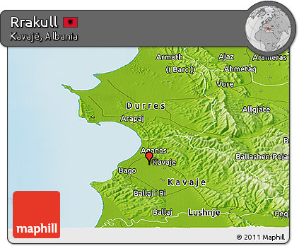 Physical Panoramic Map of Rrakull
