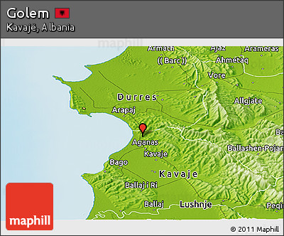 Physical Panoramic Map of Golem