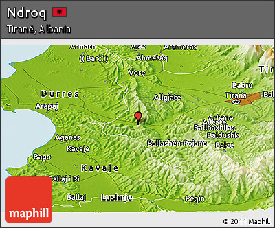 Physical Panoramic Map of Ndroq