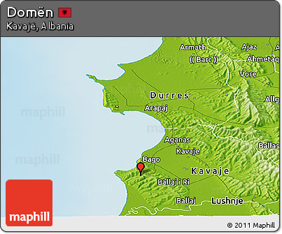 Physical Panoramic Map of Domën