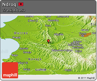Physical Panoramic Map of Ndroq