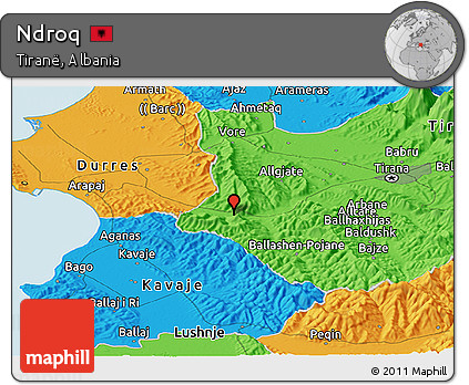 Political Panoramic Map of Ndroq