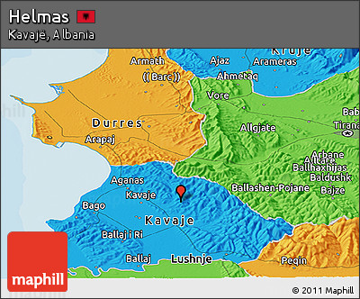 Political Panoramic Map of Helmas