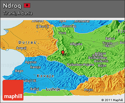 Political Panoramic Map of Ndroq