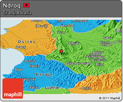 Political Panoramic Map of Ndroq