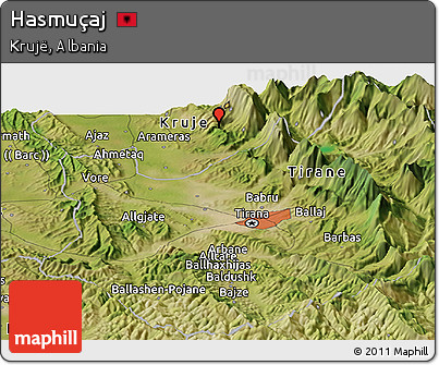Satellite Panoramic Map of Hasmuçaj