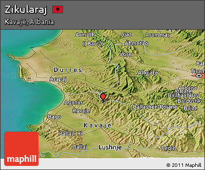 Satellite Panoramic Map of Zikularaj