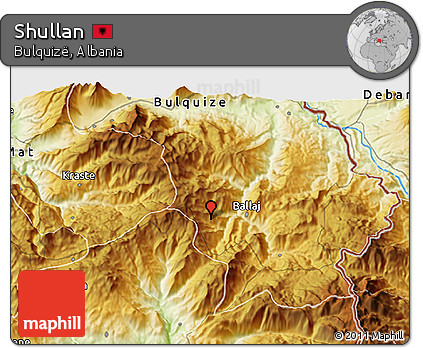 Physical 3D Map of Shullan