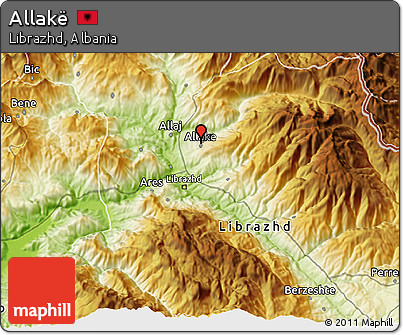 Physical 3D Map of Allakë
