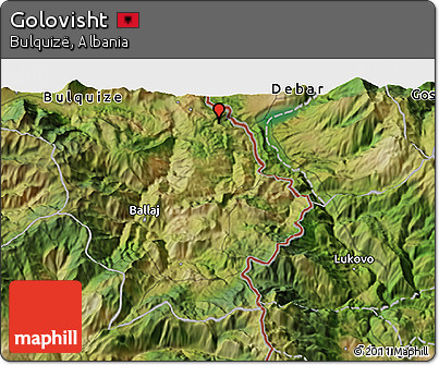 Satellite 3D Map of Golovisht
