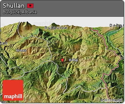 Satellite 3D Map of Shullan