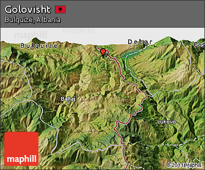 Satellite 3D Map of Golovisht