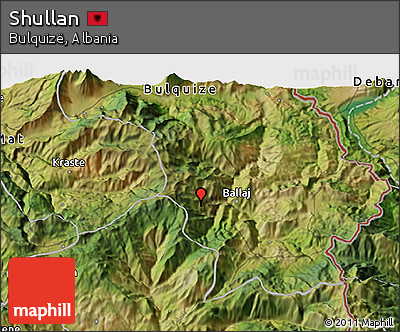 Satellite 3D Map of Shullan