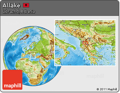 Physical Location Map of Allakë