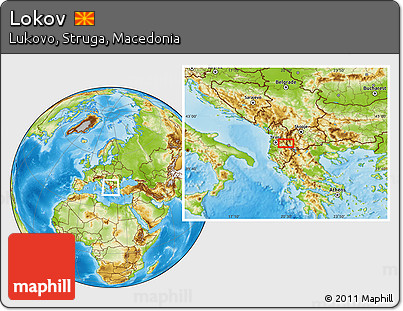 Physical Location Map of Lokov