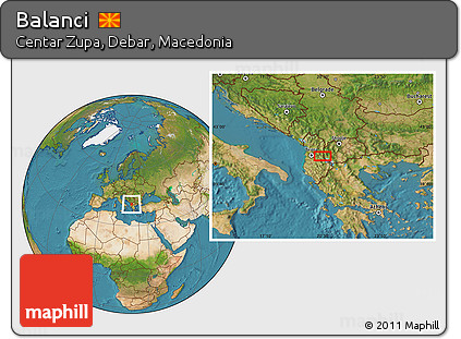 Satellite Location Map of Balanci
