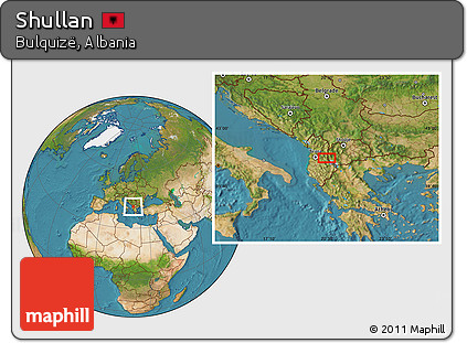 Satellite Location Map of Shullan