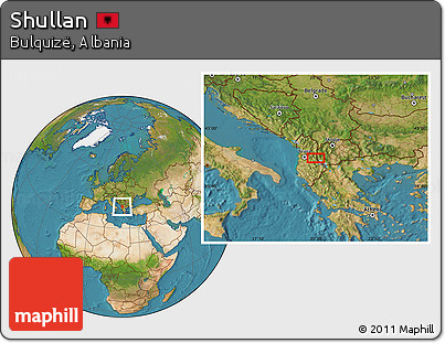 Satellite Location Map of Shullan