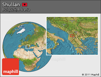 Satellite Location Map of Shullan