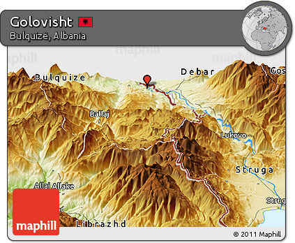Physical Panoramic Map of Golovisht