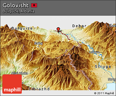 Physical Panoramic Map of Golovisht