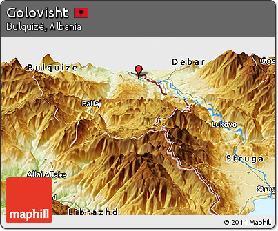 Physical Panoramic Map of Golovisht