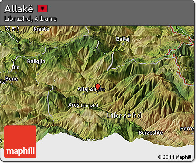 Satellite Panoramic Map of Allakë