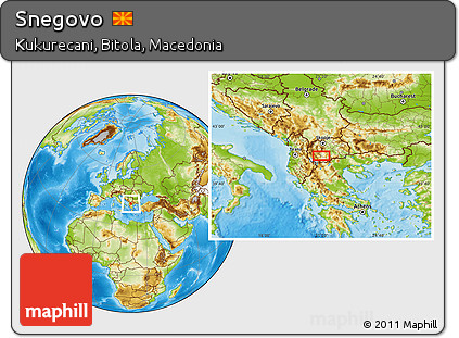 Physical Location Map of Snegovo