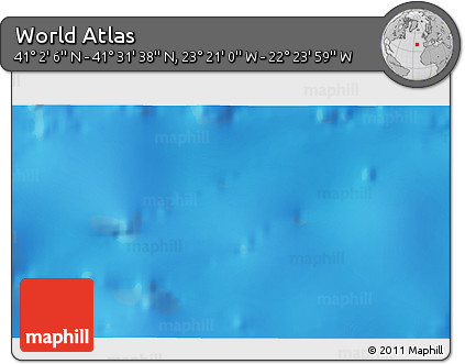 Physical 3D Map of the Area around 41° 16' 52" N, 22° 52' 30" W