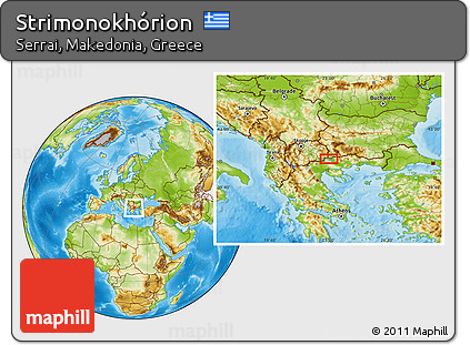 Physical Location Map of Strimonokhórion
