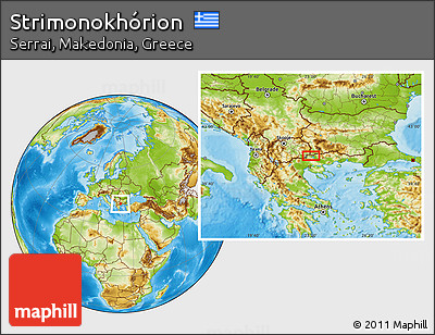 Physical Location Map of Strimonokhórion