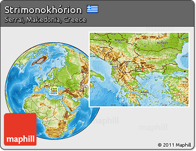 Physical Location Map of Strimonokhórion