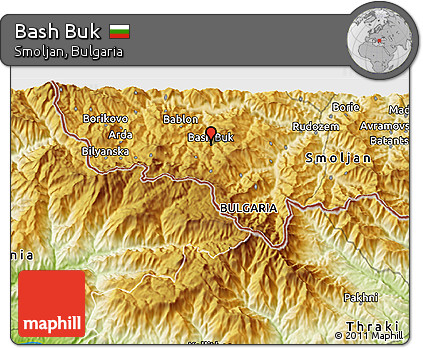 Physical 3D Map of Bash Buk