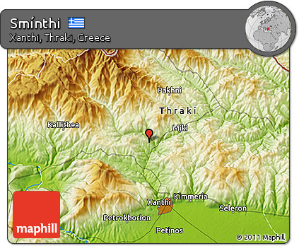Physical 3D Map of Smínthi