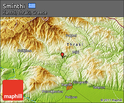 Physical 3D Map of Smínthi