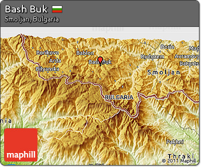 Physical 3D Map of Bash Buk