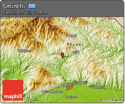 Physical 3D Map of Smínthi