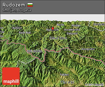 Satellite 3D Map of Rudozem