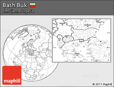 Blank Location Map of Bash Buk