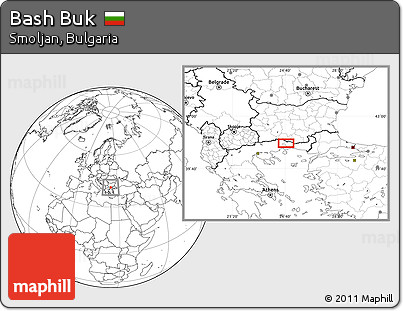 Blank Location Map of Bash Buk