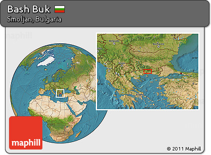 Satellite Location Map of Bash Buk