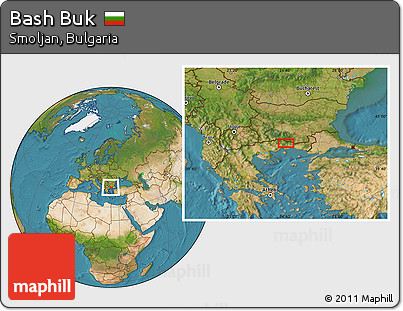 Satellite Location Map of Bash Buk