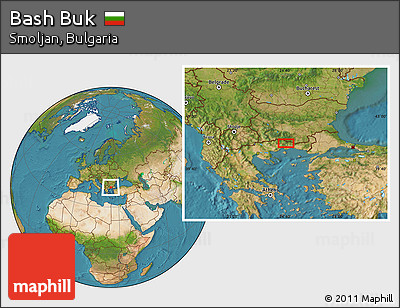 Satellite Location Map of Bash Buk